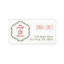 Search for song return address labels Red