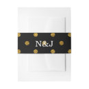 Search for gold foil invitation belly bands Modern
