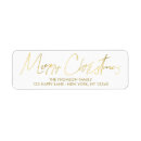 Search for gold letters return address labels Minimalist