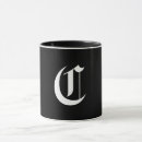 Search for monogram c mugs White
