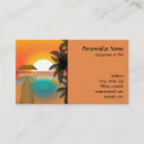 Search for tropical beach business cards Watercolor