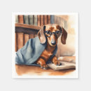Search for dachshund napkins Watercolor