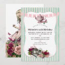 Search for alice in wonderland tea party invitations Floral