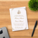 Search for gold and white wedding invitations Border