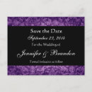 Search for royal purple save the dates Damask