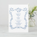 Search for blue toile invitations Flowers