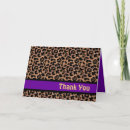 Search for purple leopard thank you cards Trendy