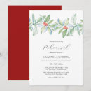 Search for winter rehearsal dinner invitations Watercolor