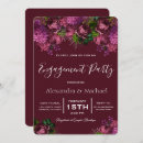 Search for marsala engagement party invitations Red