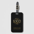 Search for travel luggage tags Black and gold
