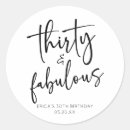 Search for 30 and fabulous stickers For her