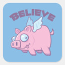 Search for when pigs fly stickers Believe