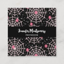 Search for spider web business cards Scary