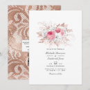 Search for lace floral invitations Rose gold