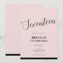 Search for seventeen birthday invitations Elegant