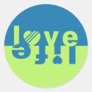 Search for love your life stickers Blue