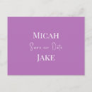 Search for lavender save the date postcards Modern