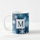 Search for blue white snowflake mugs Snowflakes