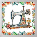 Search for antique sewing machine posters Retro