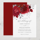Search for red and silver wedding invitations Floral