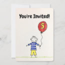 Search for 5 year old boy invitations Five