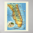 Search for vintage map of florida posters Atlantic ocean