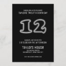 Search for 12th birthday invitations Neon
