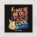 Search for rock band business cards Retro