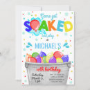 Search for water balloon party invitations Boy
