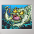 Search for scary creatures posters Green monster