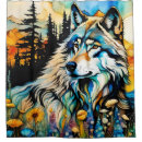 Search for wolf shower curtains Colourful