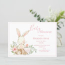 Search for rabbit baby girl shower invitations Cute