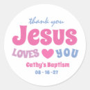 Search for pink blue thank you stickers Baptism