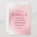 Search for pink ombre wedding invitations White