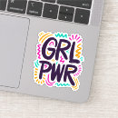 Search for woman power stickers Female