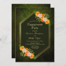 Search for green and orange invitations Gold