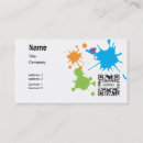 Search for paint drip business cards Splatter