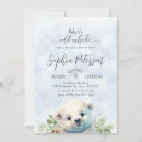 Search for polar bear baby shower invitations Modern