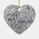 Search for marble heart christmas tree decorations Blue