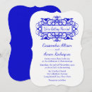 Search for cobalt blue wedding invitations Blue and white