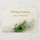 Search for elegant peacock bridal shower invitations Green