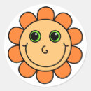 Search for happy face flowers stickers Cute