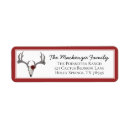 Search for reindeer antlers return address labels Modern