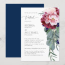 Search for burgundy and navy blue wedding invitations Blush pink