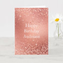 Search for rose gold birthday cards Sparkly