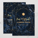 Search for marble bar bat mitzvah invitations Blue