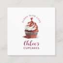 Search for velvet business cards Red velvet cupcake