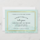 Search for mint and gold baby shower invitations For her