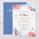 Search for red white baby shower invitations Summer