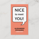 Search for speech bubble business cards Unique